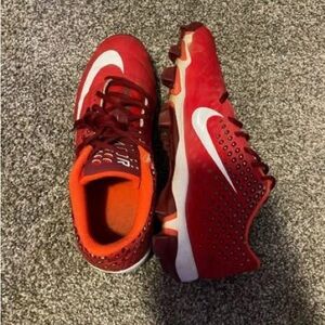 Nike Women’s Red and White Sneakers